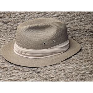 Vintage Dobbs Fifth Avenue New York Men's Stylish Brown Fedora Hat Size 7 1/2